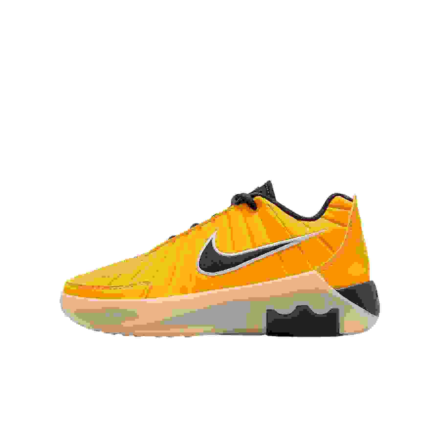 Nike LeBron Witness 9 Grade School Boys' "Amarillo/Soft Yellow/Lilac/Cave Purple" Basketball Shoe